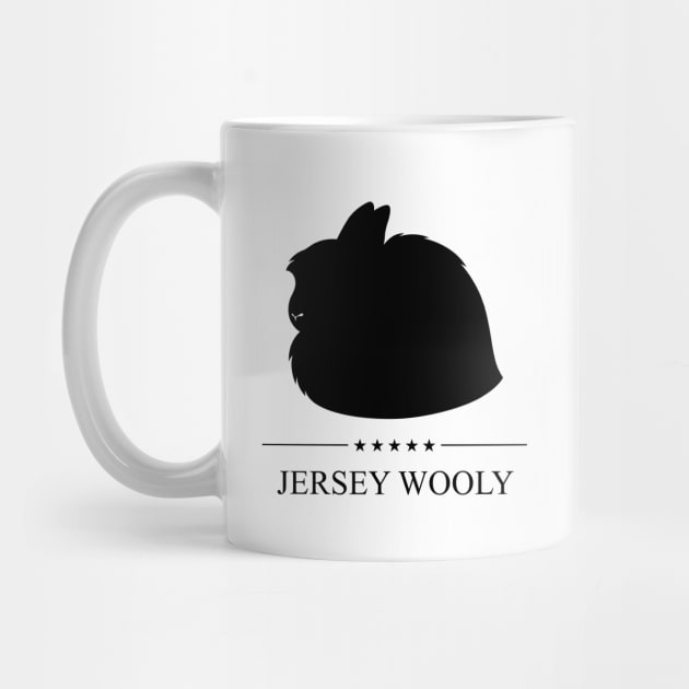 Jersey Wooly Rabbit Black Silhouette by millersye